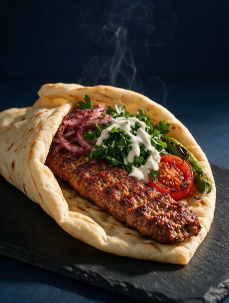 Adana Kebab im Fladenbrot